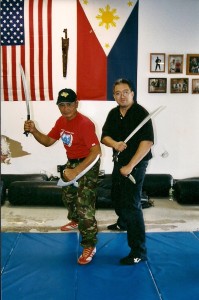 With the progenitor of PTK, Mataas Na Tuhon Leo T. Gaje Jr. at Waterbury, Connecticut circa 2004